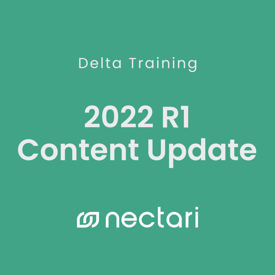 Release 2022 R1 - Mises à jour du contenu