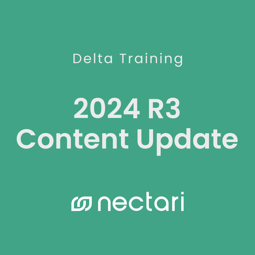 Release 2024 R3 - Mises à jour du contenu